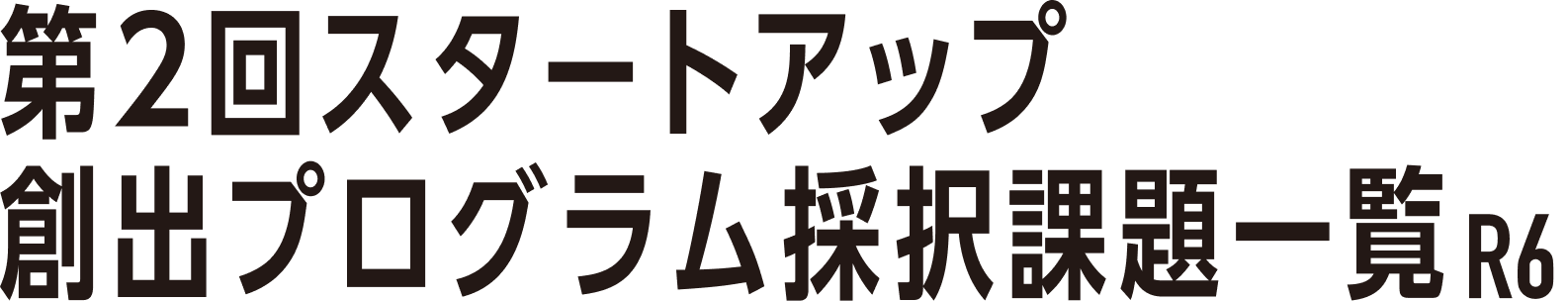 第２回スタートアップ創出プログラム採択課題一覧